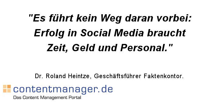 Corporate Social Media: Erfolg kommt mit Erfahrung - und scheitert am Geiz
