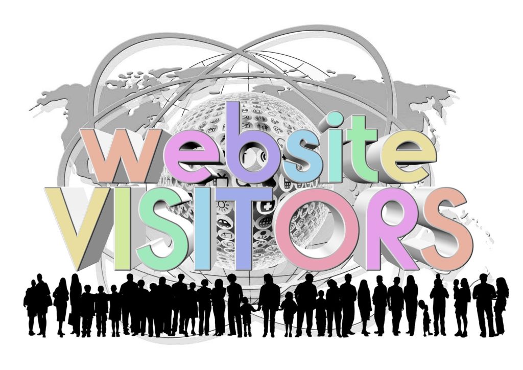 Website Home Page Design Website Visitors Graphic