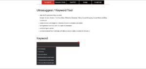 Screenshot SEORCH Keyword Recherche kostenlos