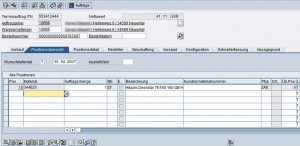 Anlegen eines Belegs in SAP