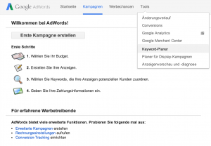 keyword-planer-menu