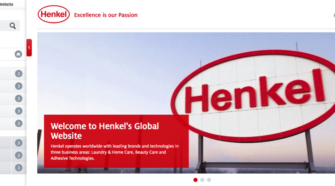 Screenshot Henkel Website