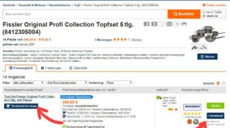 Kunden können Produkte direkt auf idealo.de erwerben