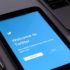 Twitter Bildschirm auf Smartphone