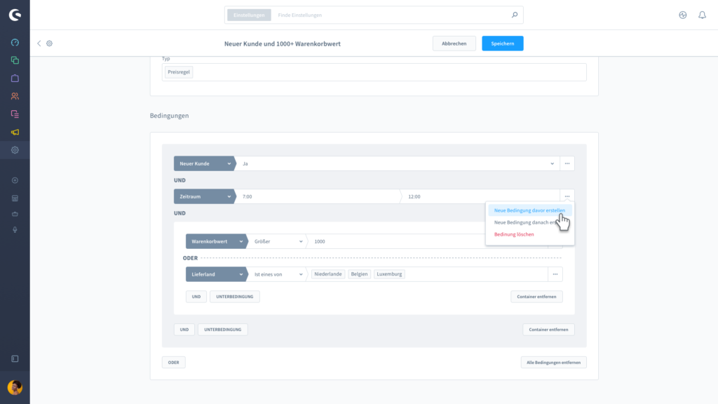 Der neue Rule Builder in Shopware 6