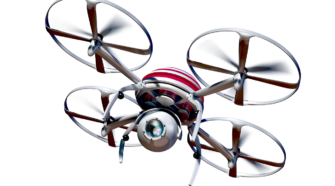 Quadrocpter Drohne als Beispiel für Drohnenlieferung