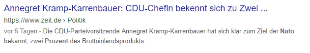 Suchergebnis Googlesuche