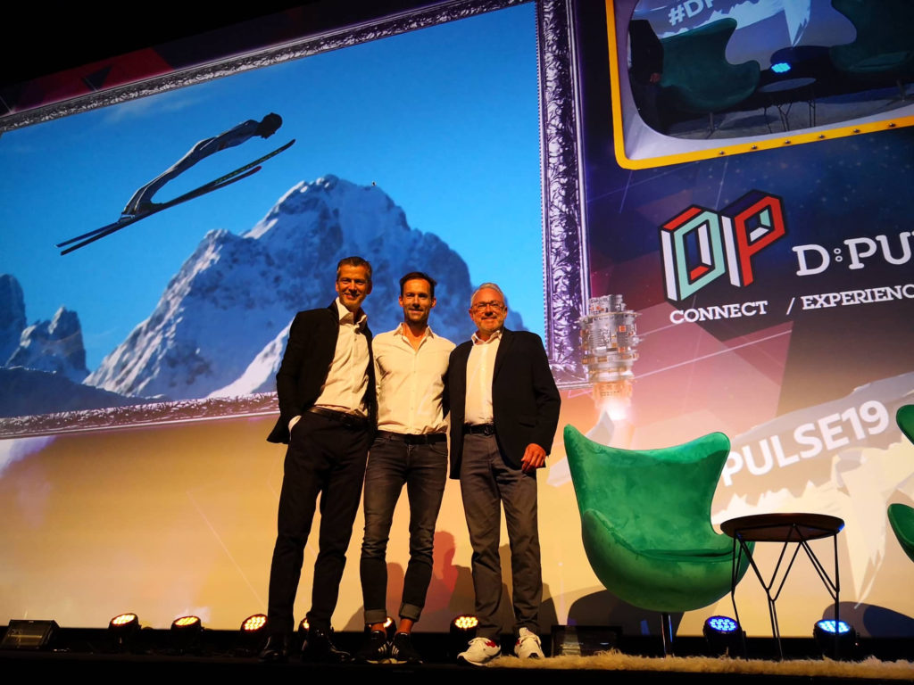 Foto von Frank Schneider und Christian Muche während der D:PULSE in Zürich