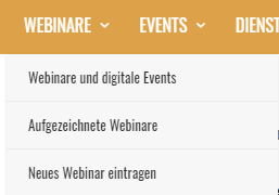 Menü Webinare