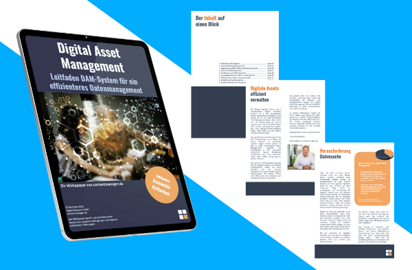 Digital Asset Management E-Cover und Auszüge Whitepaper contentmanager.de