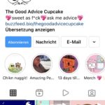 Instagram Profil von The good Advice Cupcake