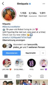 Instagram Profil Lil Miquela