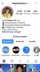 Instagram Profil Magazine Luiza