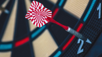 Suchintention Dartscheibe Pfeil