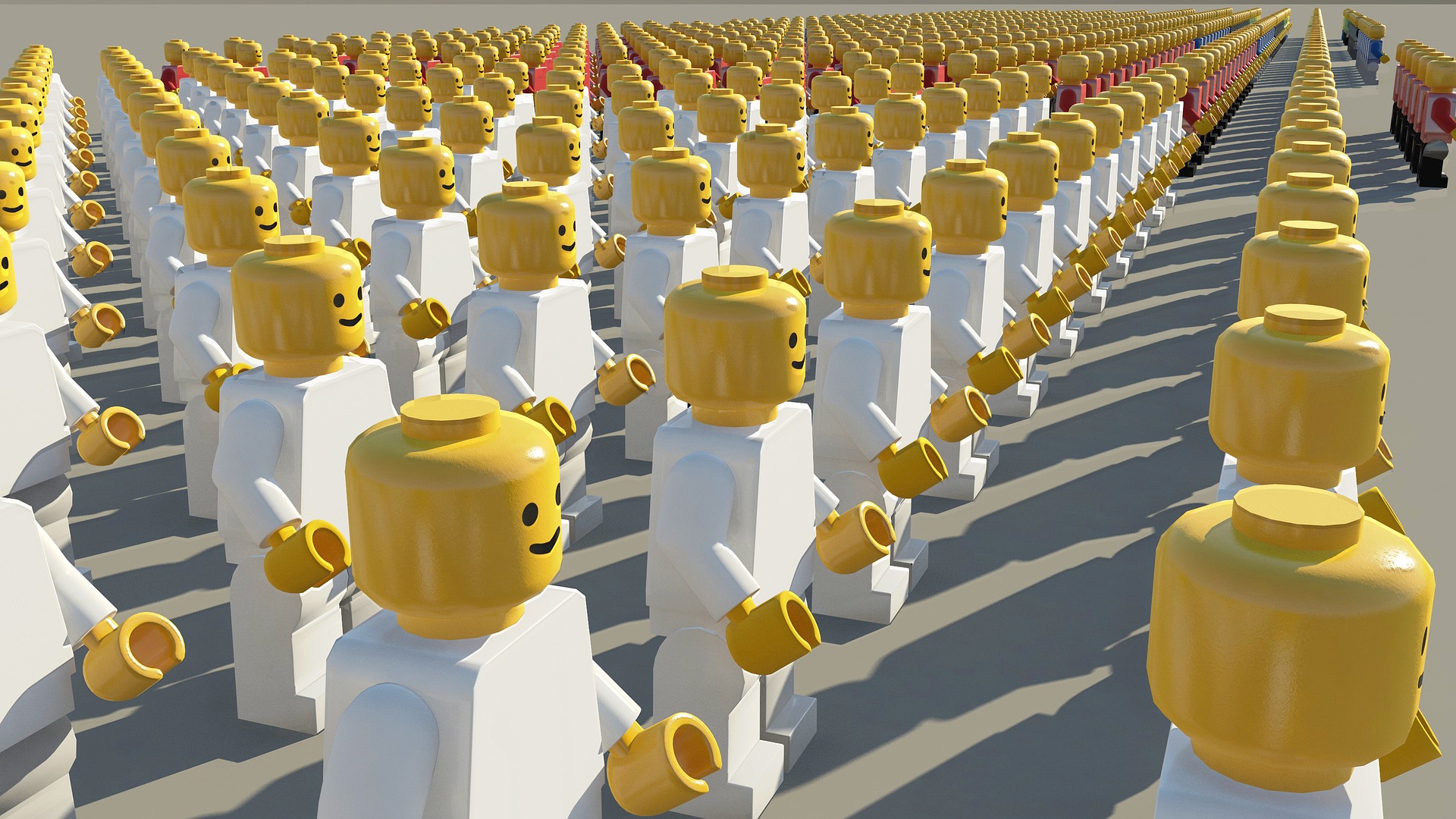 Umfragetools Online-Umfragen Lego Männchen Menschenmenge
