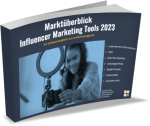 virtuelle Influencer eCover Marktüberblick Influencer Marketing Tools