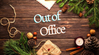 Abwesenheitsnotiz für Weihnachten Out of Office