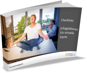 Content Marketing Trends 2023 Checkliste virtuelle Events eCover