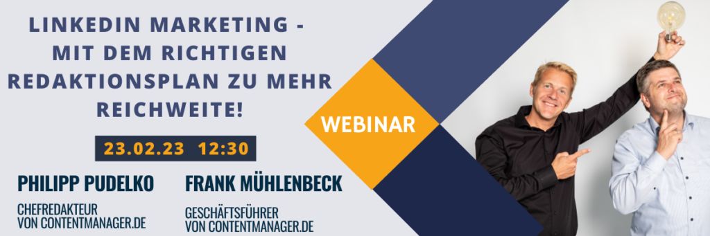 Jetzt zum kostenlosen Webinar anmelden