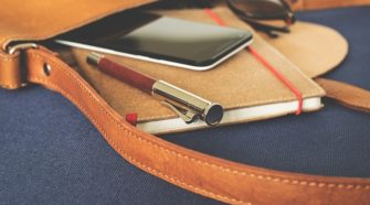 Content erstellen Stift und Notizblock