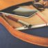 Content erstellen Stift und Notizblock