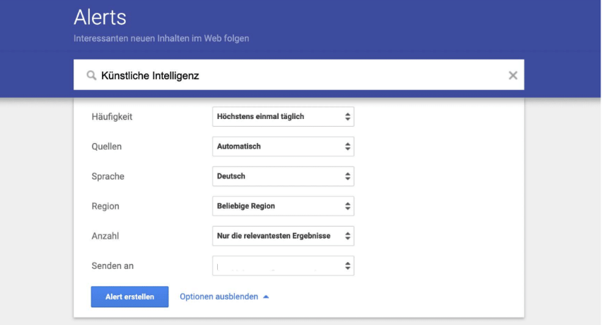 Recherche Tool – Bild Von Google Alert