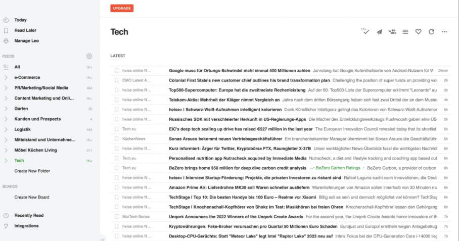 Bild von Recherche Tool RSS-Reader 