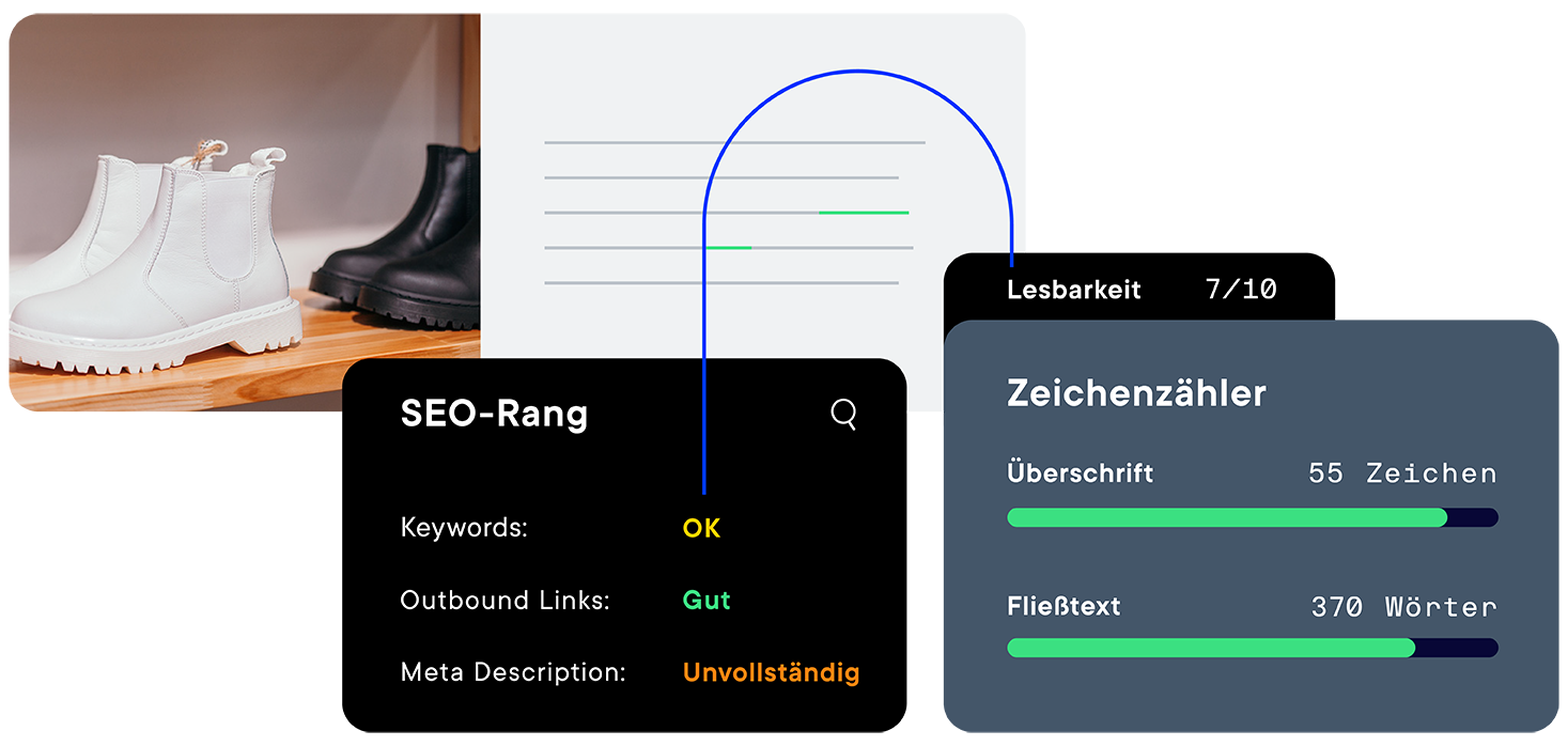 illustration zum thema suchmaschinenoptimierung und seo ranglisten