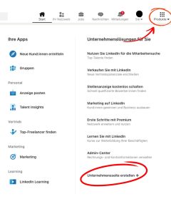 LinkedIn Unternehmensseite