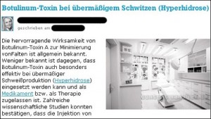 Besser übermäßiges Schwitzen als übermäßigem Schwitzen