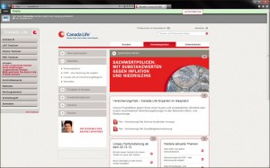 CanadaLife Website auf Basis von Liferay in der Live-Version