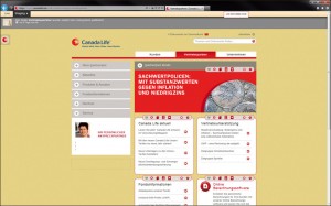 CanadaLife Website in der Staging-Version